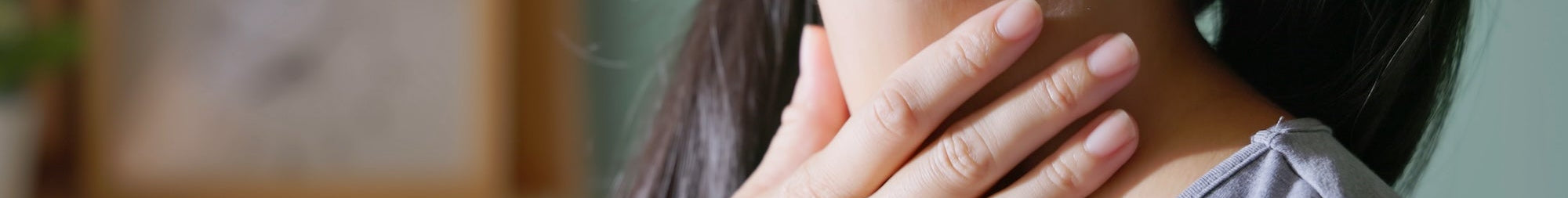 Frau ohne Schilddrüse